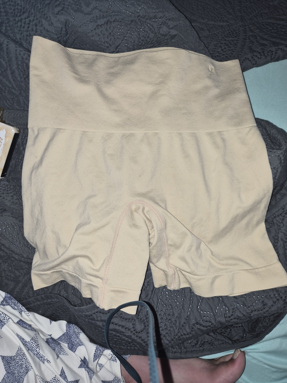 Yummie High-Waisted Seamless Thigh Shaper Shorts Nude Tan Size L/XL